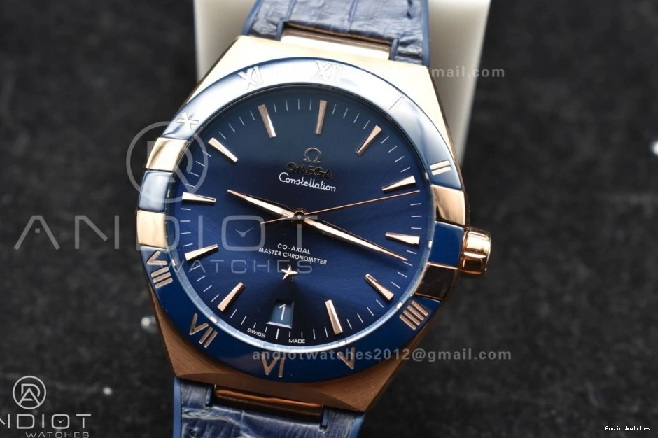 A8900 Dial Blue Ceramic Best On VSF Super Edition Durable Clone Blue Blue 541 YG Gummy Constellation Strap 1:1 1111